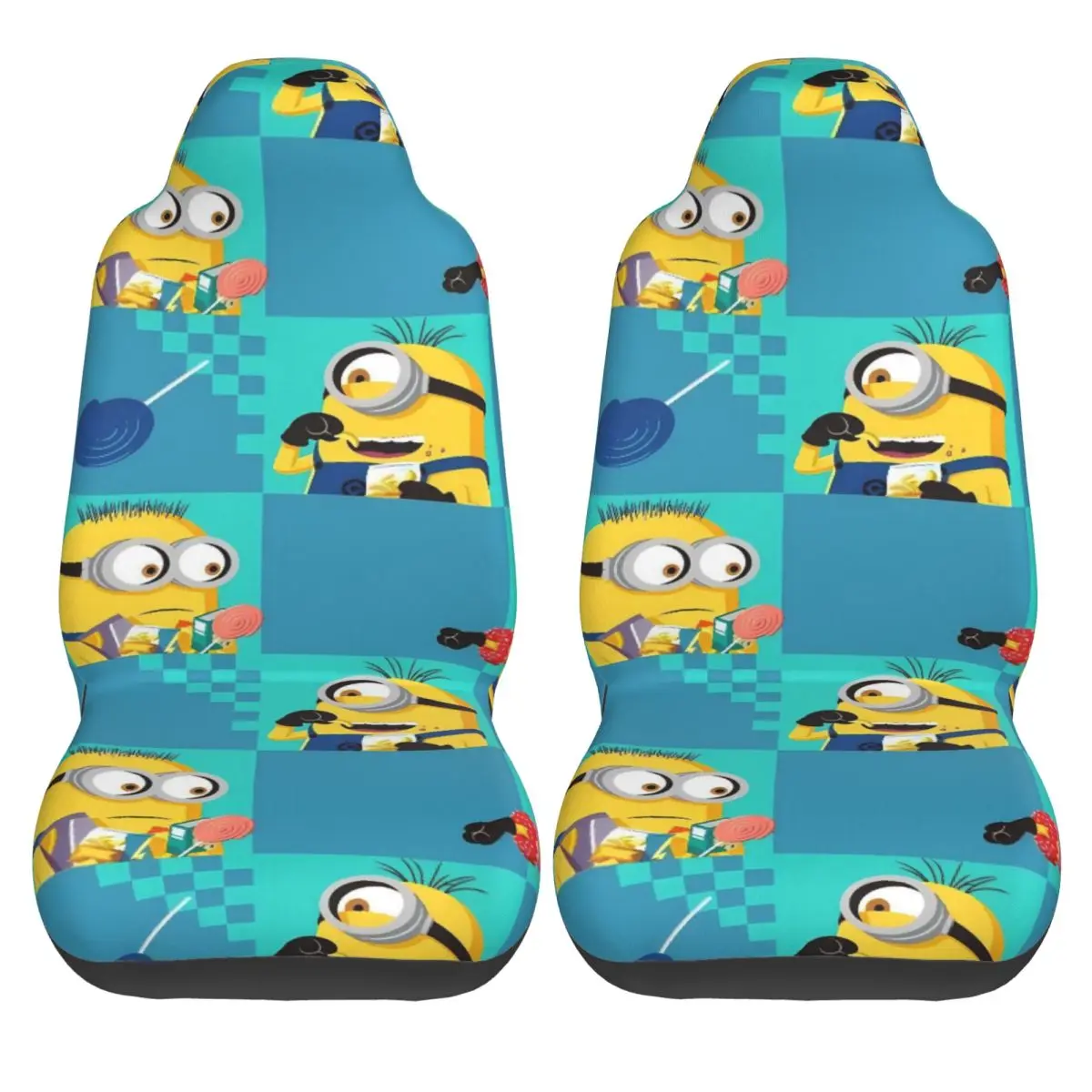 

Minions Meme Car Seat Covers Polyester Protector Auto Seat Covers Two Pieces High Quality Truck Cover