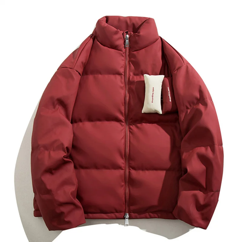 

GIOIOMen's cotton clothes，Autumn and Winter Thickened Warm Casual Puffer Jacket，Fashion Versatile Cotton Jacket Coat