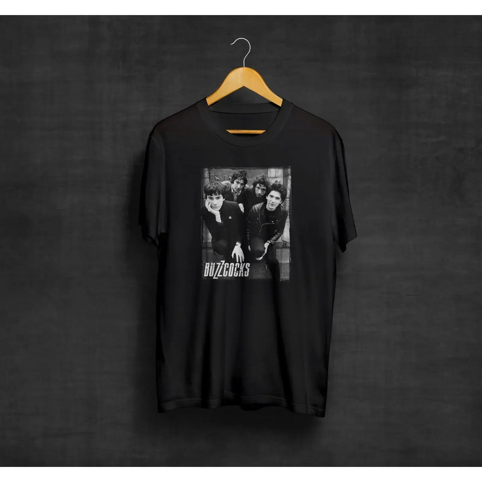 Buzzcocks Black T Shirt Band Punk Rock British vintage Washed fashion Unisex Top For Everyday Wear streetwear Soft Stretched