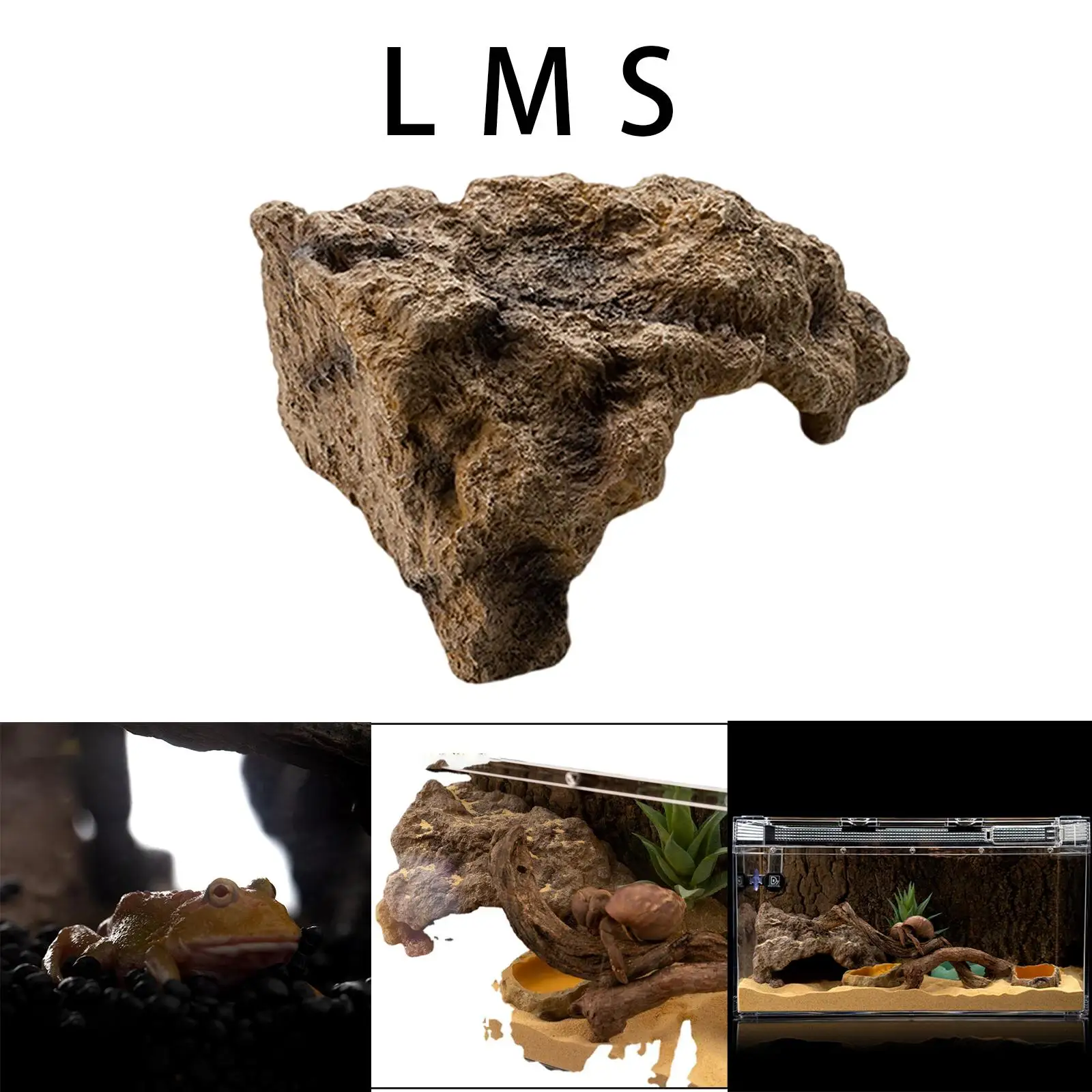 Reptile Hideout Cave Accessory Ornamental Fur Rest Cave for Turtles