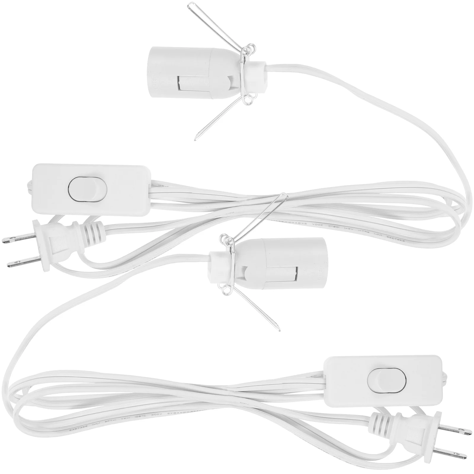 

E12 Wire Light Socket Plug Cord with Part Power for Crystal Replacement