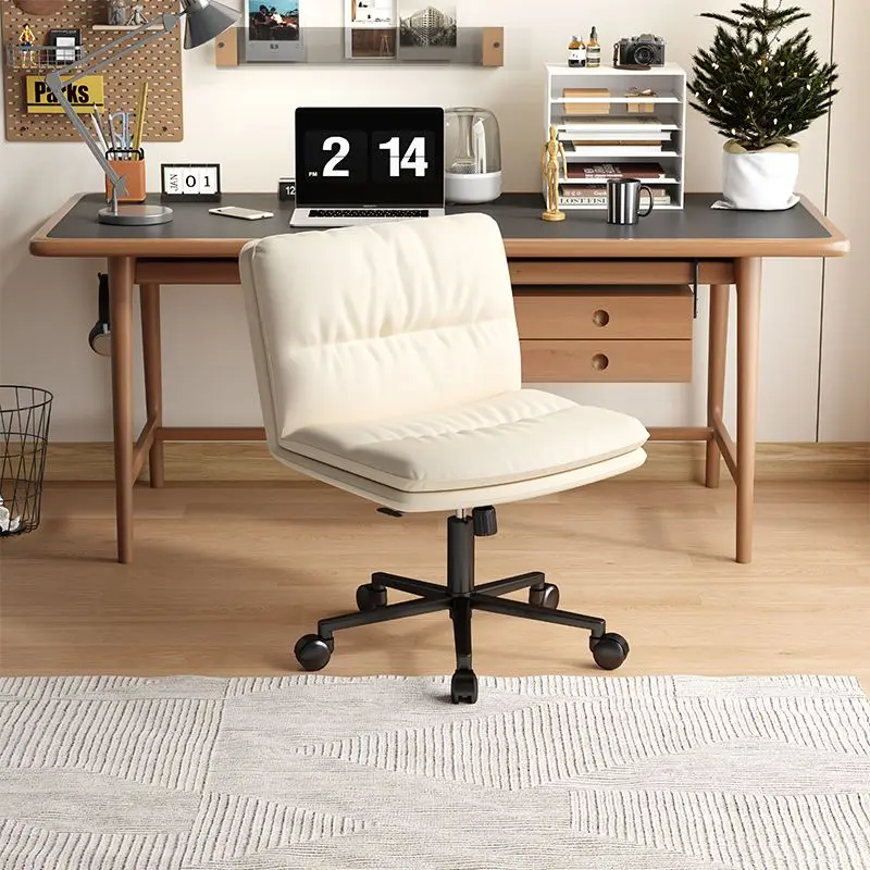 Simple Rolling Computer Chair Makeup Gaming Vanity Comfortable Office Chair Bedroom Study Silla De Oficina Office Furniture