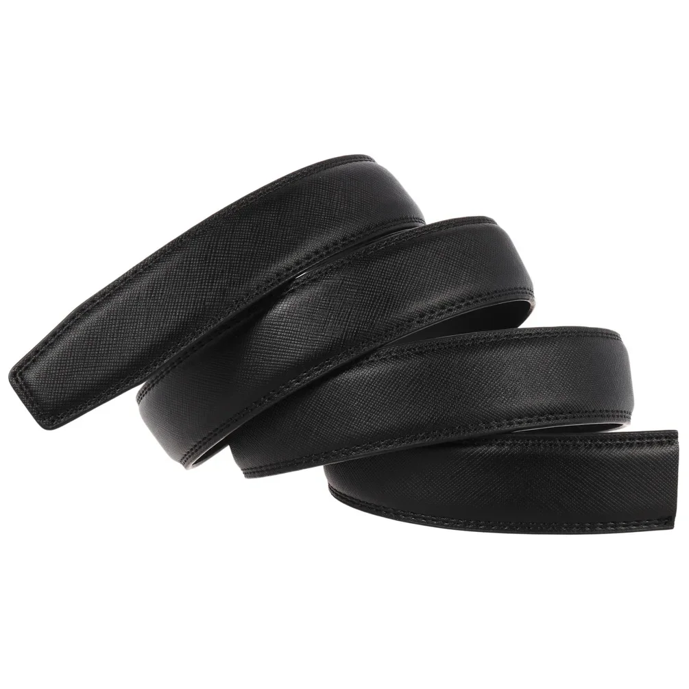 30mm 31mm nuevos cinturones de cuero genuino para hombres cinturones con hebilla automática moda para hombres cinturones sin hebilla pretina de alta calidad