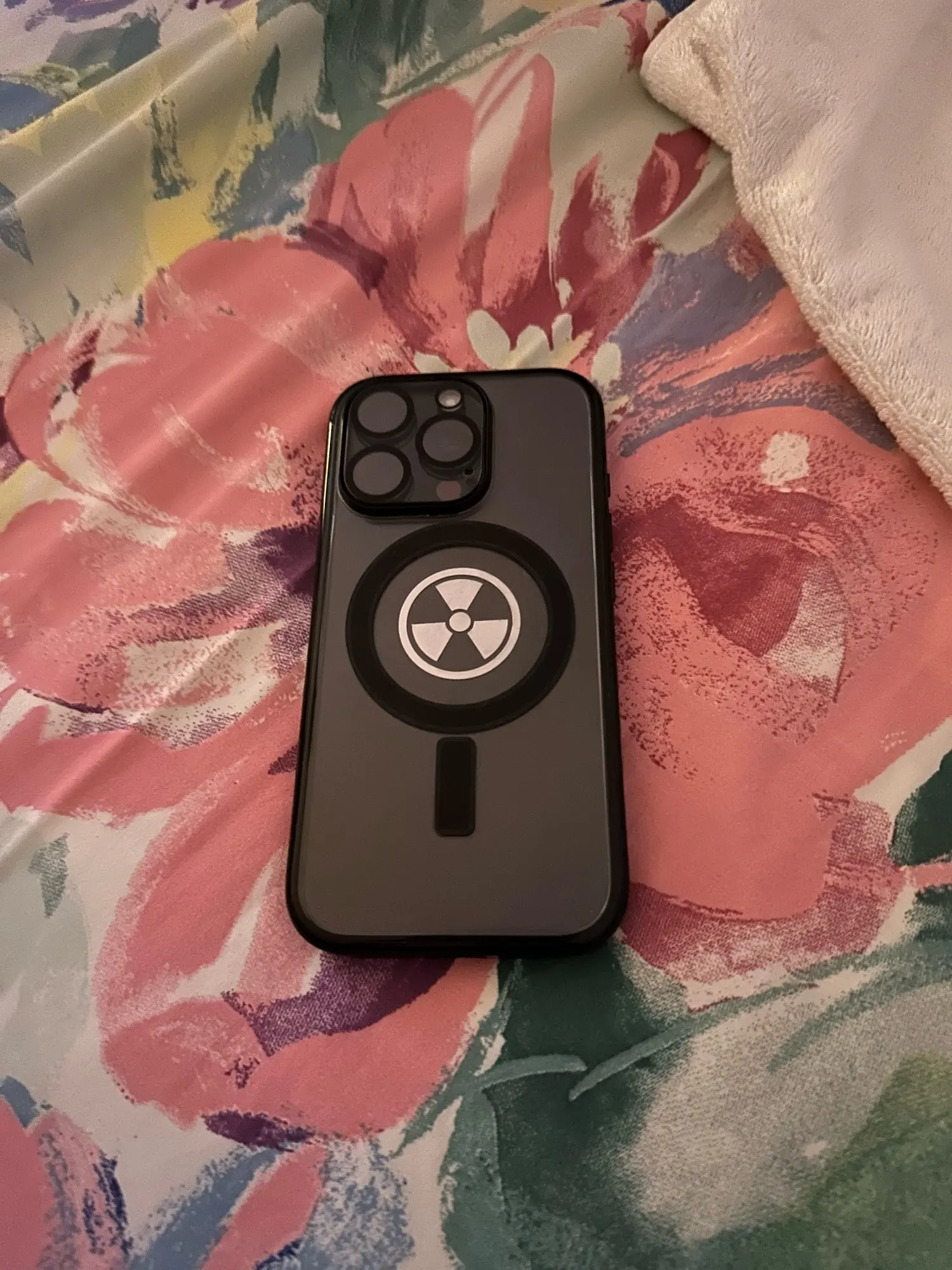 Radiazioni nucleari Avviso di pericolo Radiazioni biochimiche Bastone metallico Telefono cellulare Tablet Laptop Personalità Adesivo in metallo