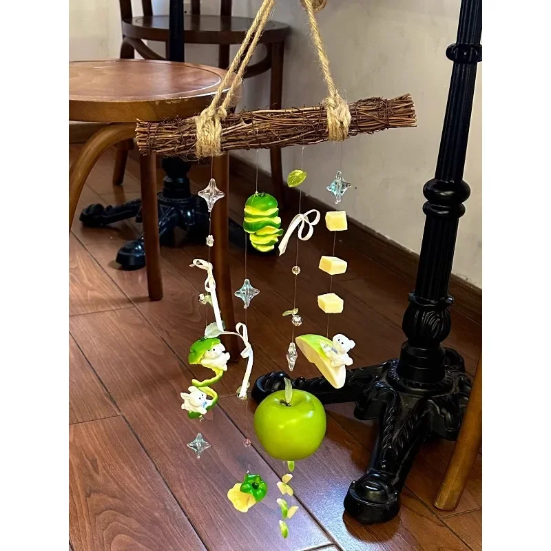 Green Wind Chimes Creative Gifts Balcony Pendant Original Design DIY Material Package