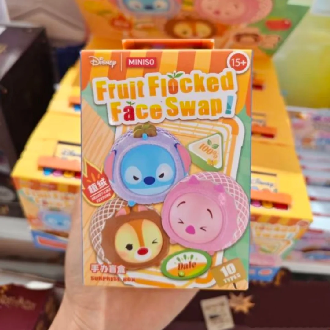 

Tsum Tsum Fruit Flocked Face Swap Series Blind Box Cute Trendy Figure Pendant Desktop Ornament Toy For Girls Birthday Gift