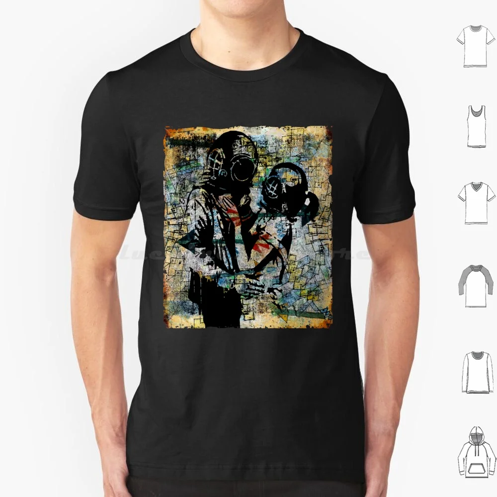Graffiti Banksy Lovers Think Tank camiseta tamaño grande 100% algodón Grafitti desgastado Spray divertido gráfico Graffiti Tumblr plantilla