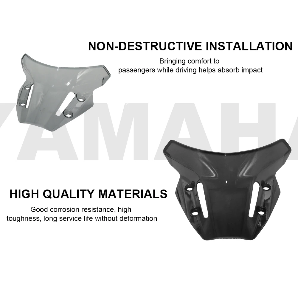 منحرف هواء جناح أمامي بشاشة رياح ، ملحقات الزجاج الأمامي للدراجات النارية ، ياماها ، إس إس إس #6