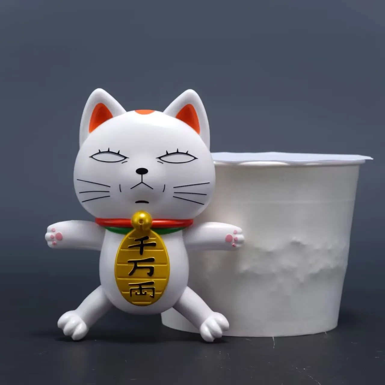 

Dan Da Dan Turbo Granny Maneki Neko Action Figurine Modeling Cat Customized Model Toy Collection Pressed Instant Noodles Gift