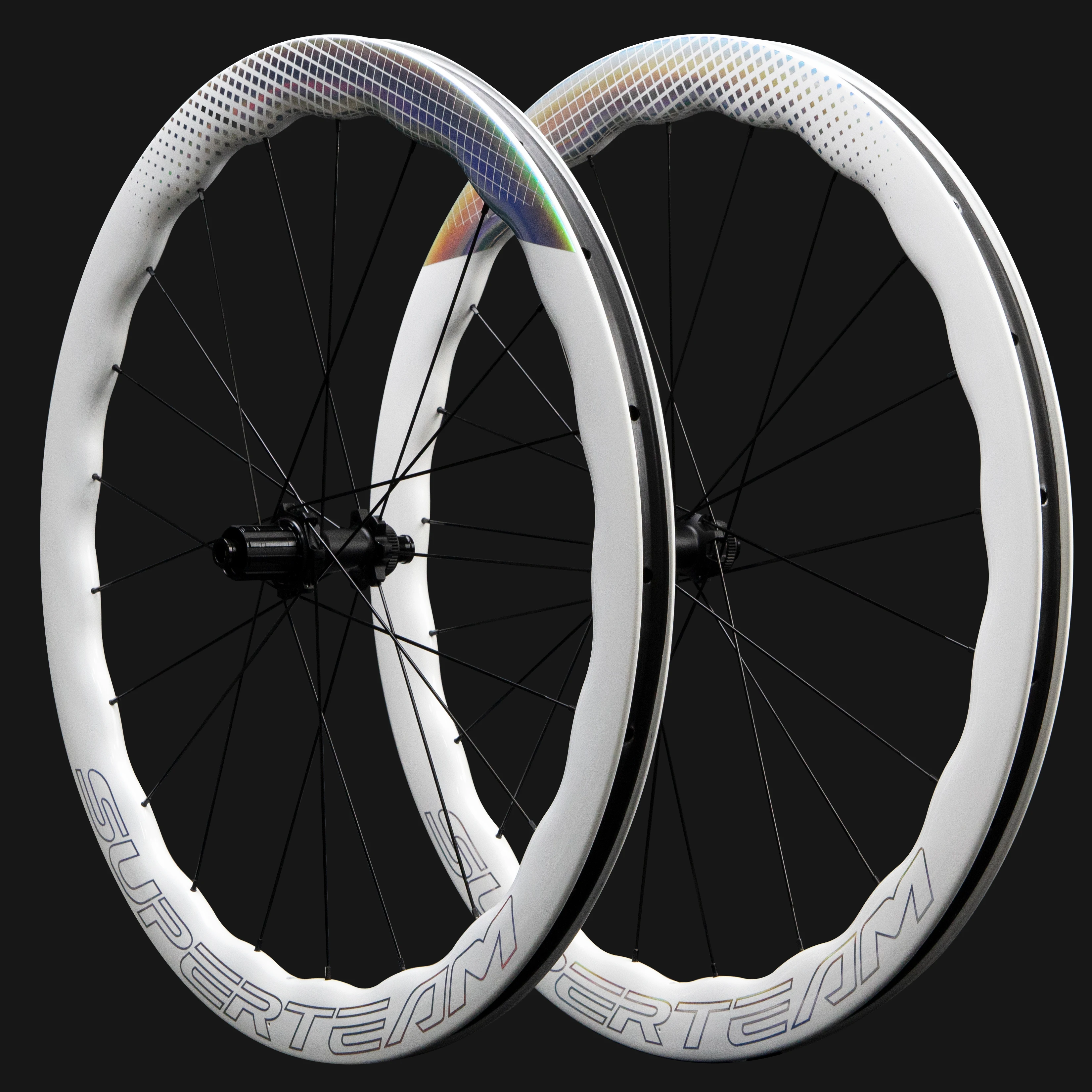 SUPERTEAM Classic PRO D28-50 DISC Brake Wheelset Center Lock/6 Bolt Road Bike Wheels 700C UCI Quality Road Racing Wheelset