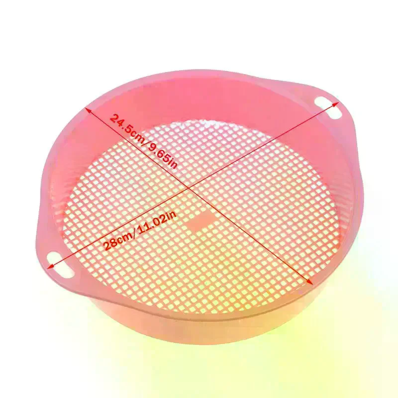 Garden Square Hole Soil Sieve Sifter Round Sifting Strainer Sand Screen Filter Compost Home Gardening Filter Soil And Stone Tool