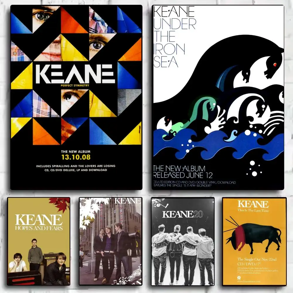 Piano Rock Band K-Keane Poster Room Wall Art Decor Waterproo