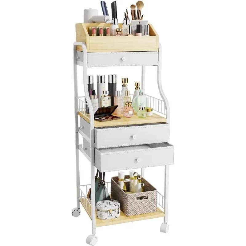 

Floor Makeup Storage Rack - Skincare and Makeup Storage Rack in The Dressing Area and Storage Rack with Drawers