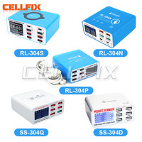 Sunshine SS-304Q 304D RL-304N 304P 304S USB Smart Lightning Charger Digital Display Fast Charging For Phone Android Samsung