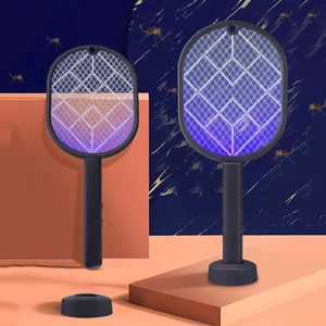 2 in 1, protective network, USB charging, domestic material, bedroom, living room, mosquito and insect killer 10 Main Electric Racket Sales - №8