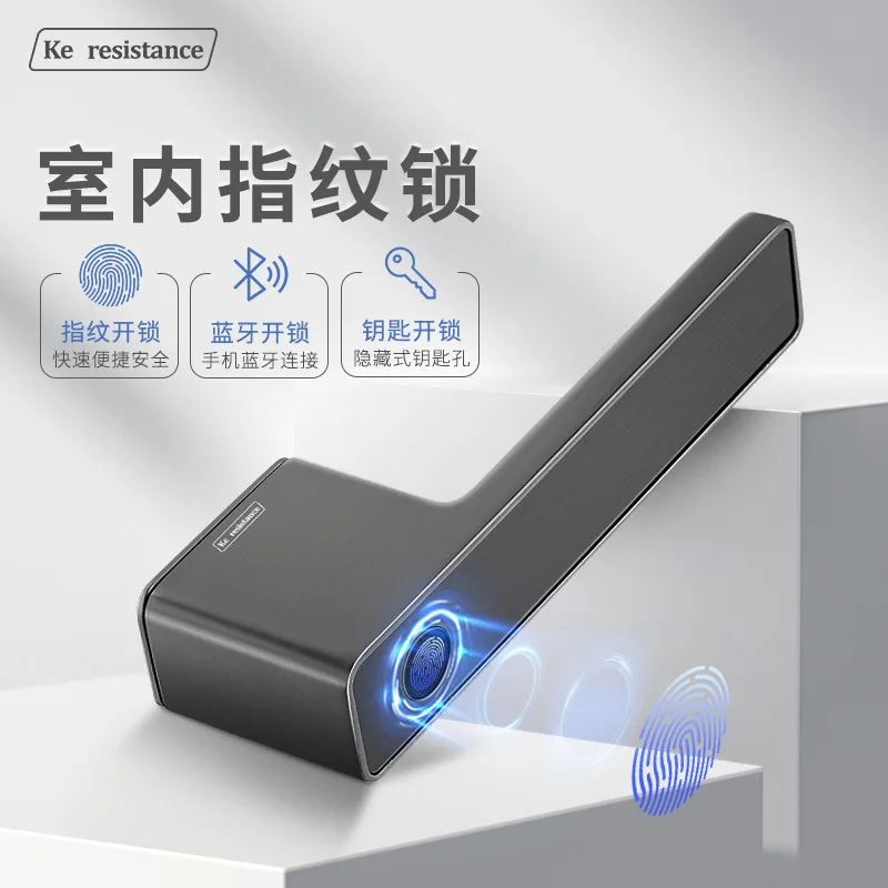 

Home Bedroom Simple Electronic Invisible Office Wooden Door Fingerprint Magnetic Anti-theft Door Bluetooth Smart Door Lock