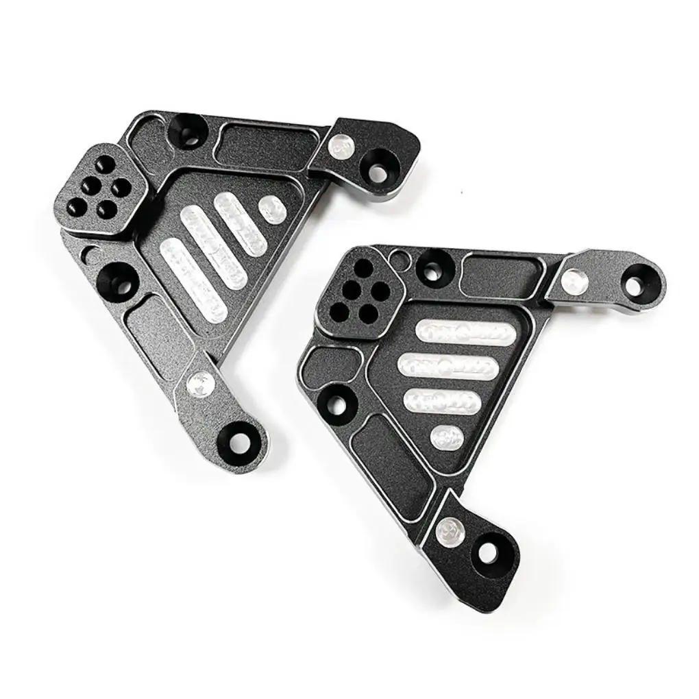 2 stks 1/6 Rear Shock Tower RC Upgrade Deel Aluminium Verstelbare Rc Rear Shock Tower Voor Axiale SCX6 RC Auto Deel Zwart