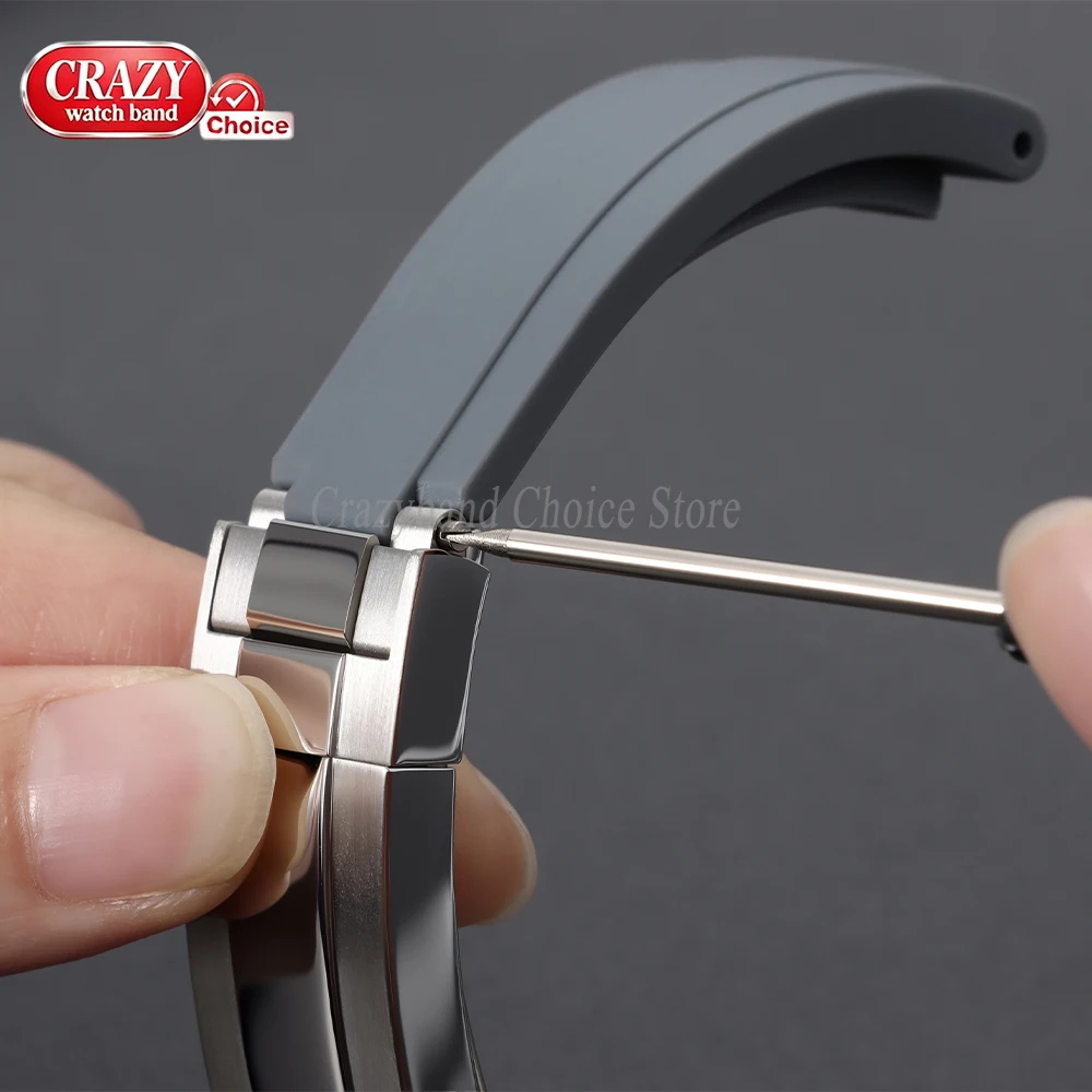 50 Stück 100 Stück Metallschrauben Edelstahl-Bandverbinder Metall-Verbindungsstift Uhrenteil Reparaturwerkzeug für Rolex-Zubehör – Detail 9