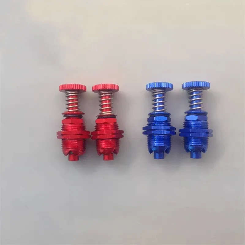 

1Pair Length 35mm Hatch Lock Aluminum Alloy Cabin Cover Spring Fixture Canopy Fixing Red/Blue for RC Model Boat