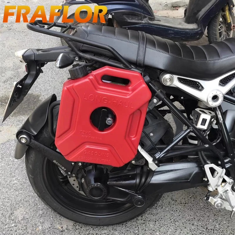 Serbatoio del carburante per moto da 5 litri lattine di benzina barili contenitore di ricambio per Gas tanica con serratura tanica del carburante