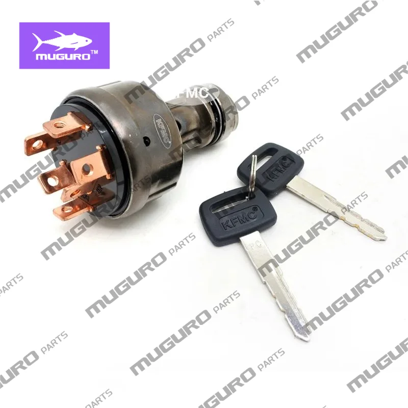 Ignition Switch With 2 Keys 6 Plugs 08086-20000 0808620000 for PC200-7 PC300-7 PC240-8