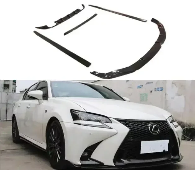 New！ Real Carbon Fiber Body Kit For Lexus GS200T GS300 GS400H F Sport 2016-2019 Front Bumper Lip Rear Diffuser Side Skirt Spoile