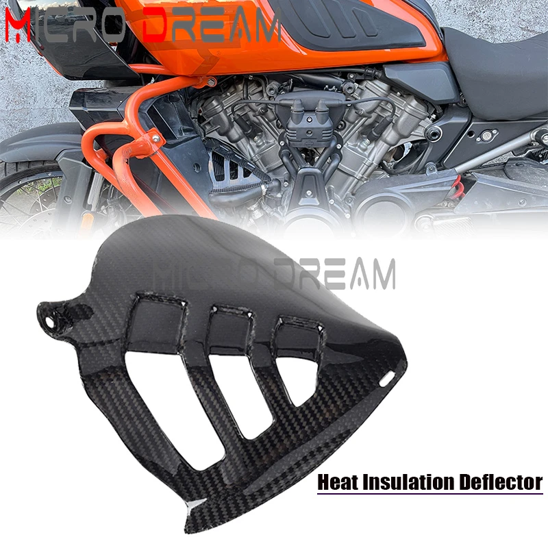 Hot Air Deflector Heat Insulation Deflectors Left Exhaust Fan Anti-Scalding Protector Cover For Harley Pan America 1250 21-24