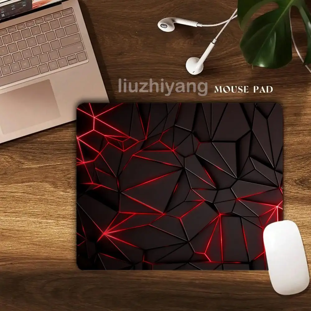 

Neon Cracks Mouse Pad 40X45cm Large Square Computer Office Game Table Mats Rubber Anti-slip Laptop PC Mousepads Small Desk Pads