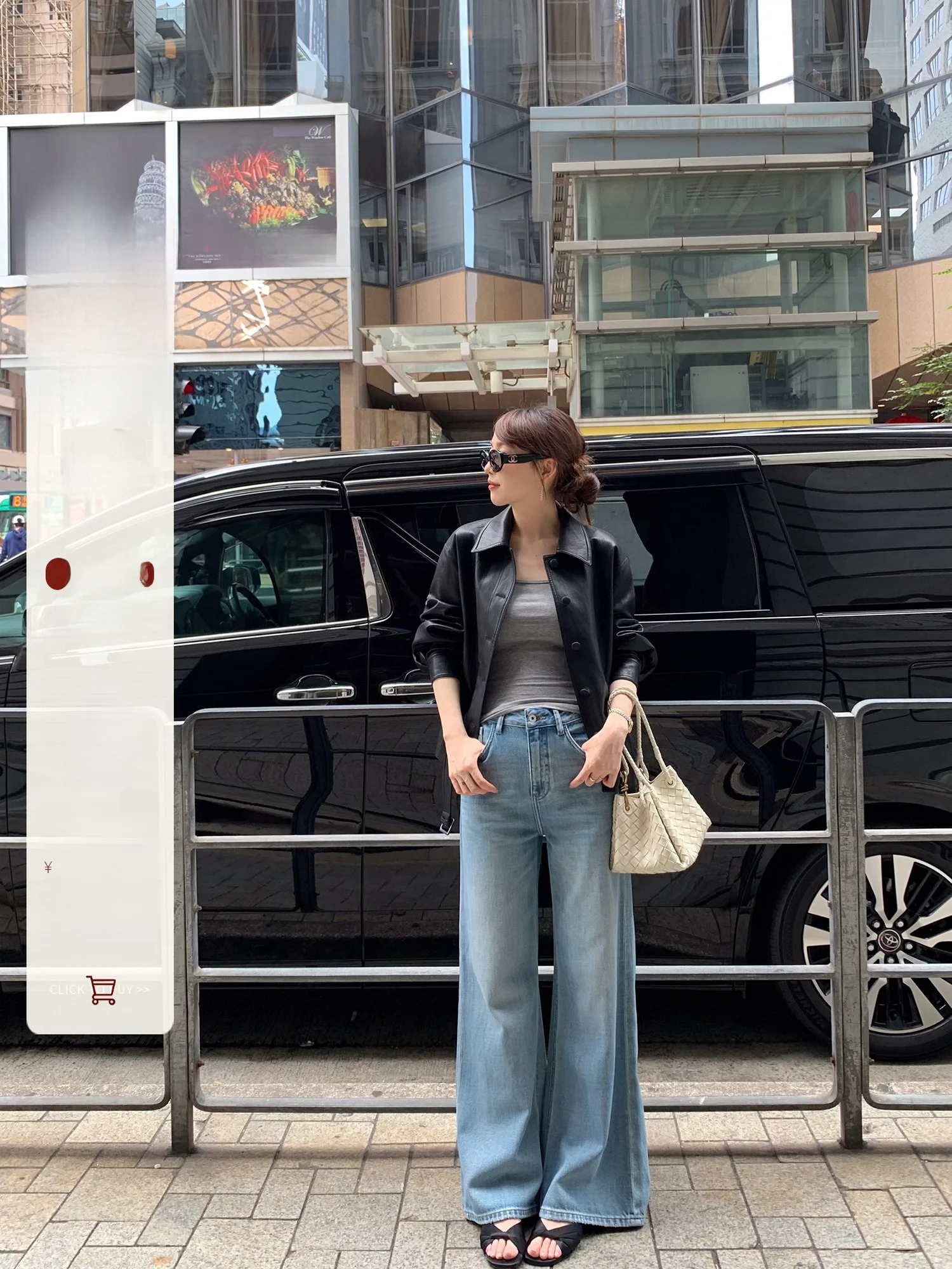 

Le Lalin High Waist Wide Leg Straight Cut Jeans Women's Spring Summer Slimming Drapey Denim Pants Pear ape Fit Cotton Jeans