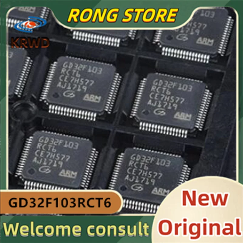

10PCS GD32F103 New and original GD32F103RCT6 LQFP-64