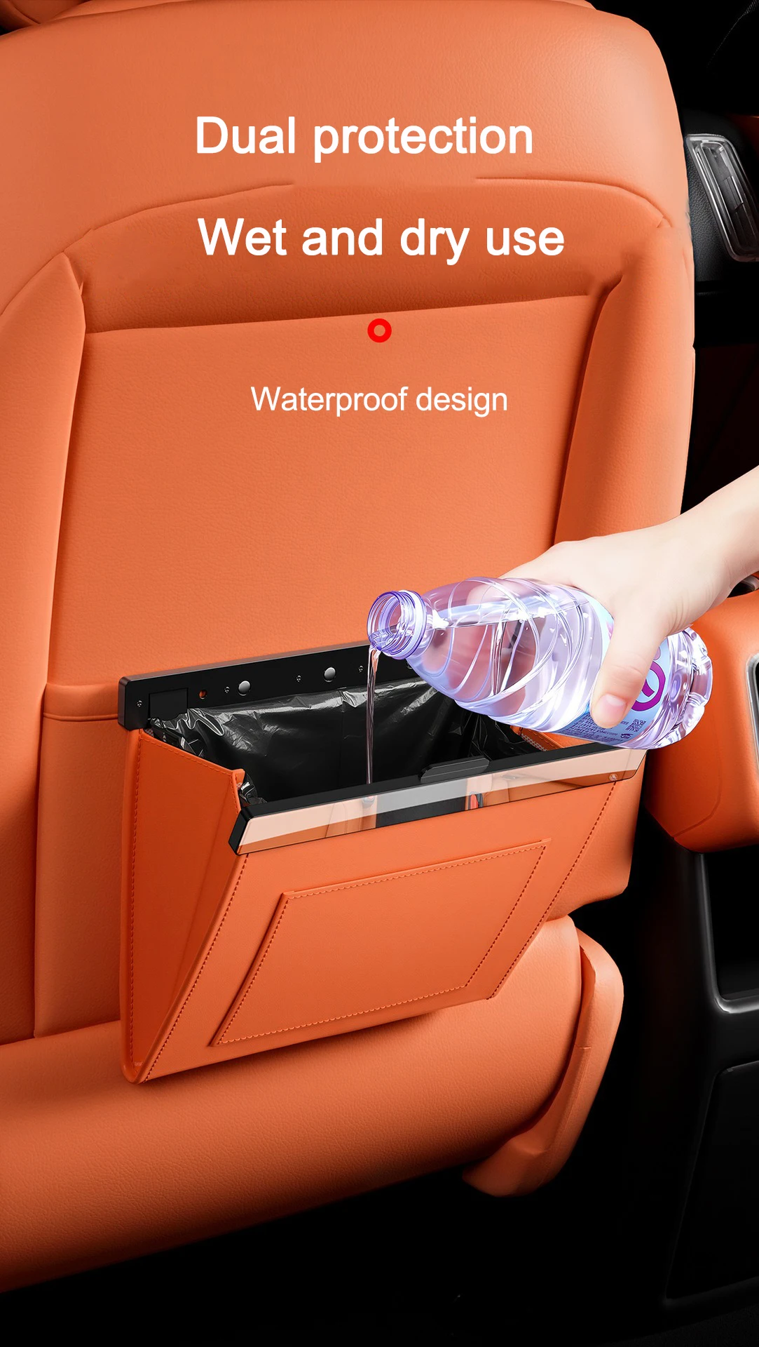 Luxe Auto Prullenbak - Hoogwaardige stiksels en details