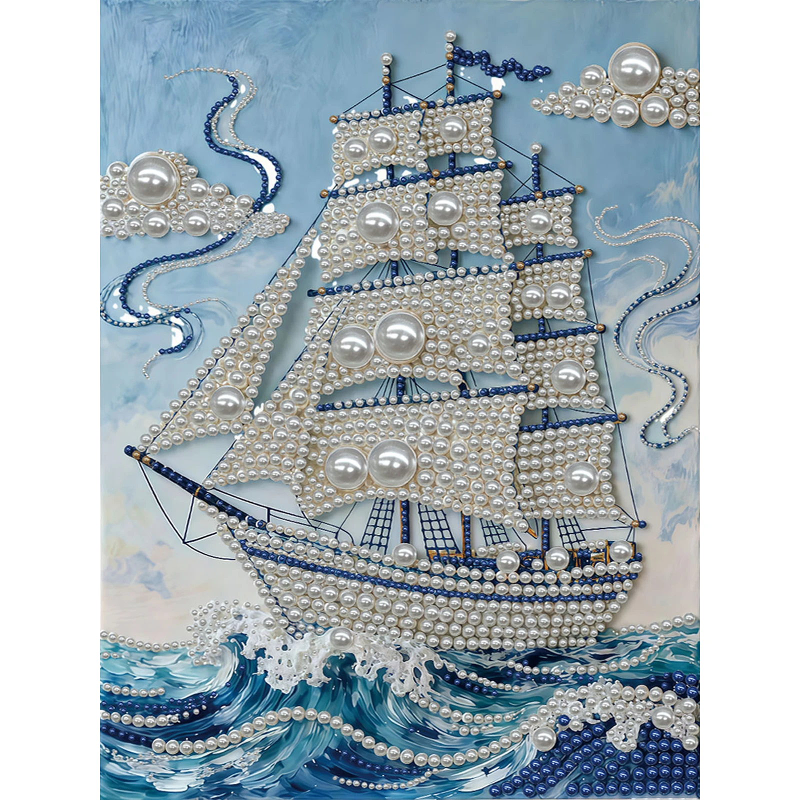 

Набор для рисования жемчужными бусинами своими руками для взрослых и начинающих, декор для дома, картины из жемчужных бусин, художественные поделки с рамкой 30x40 см