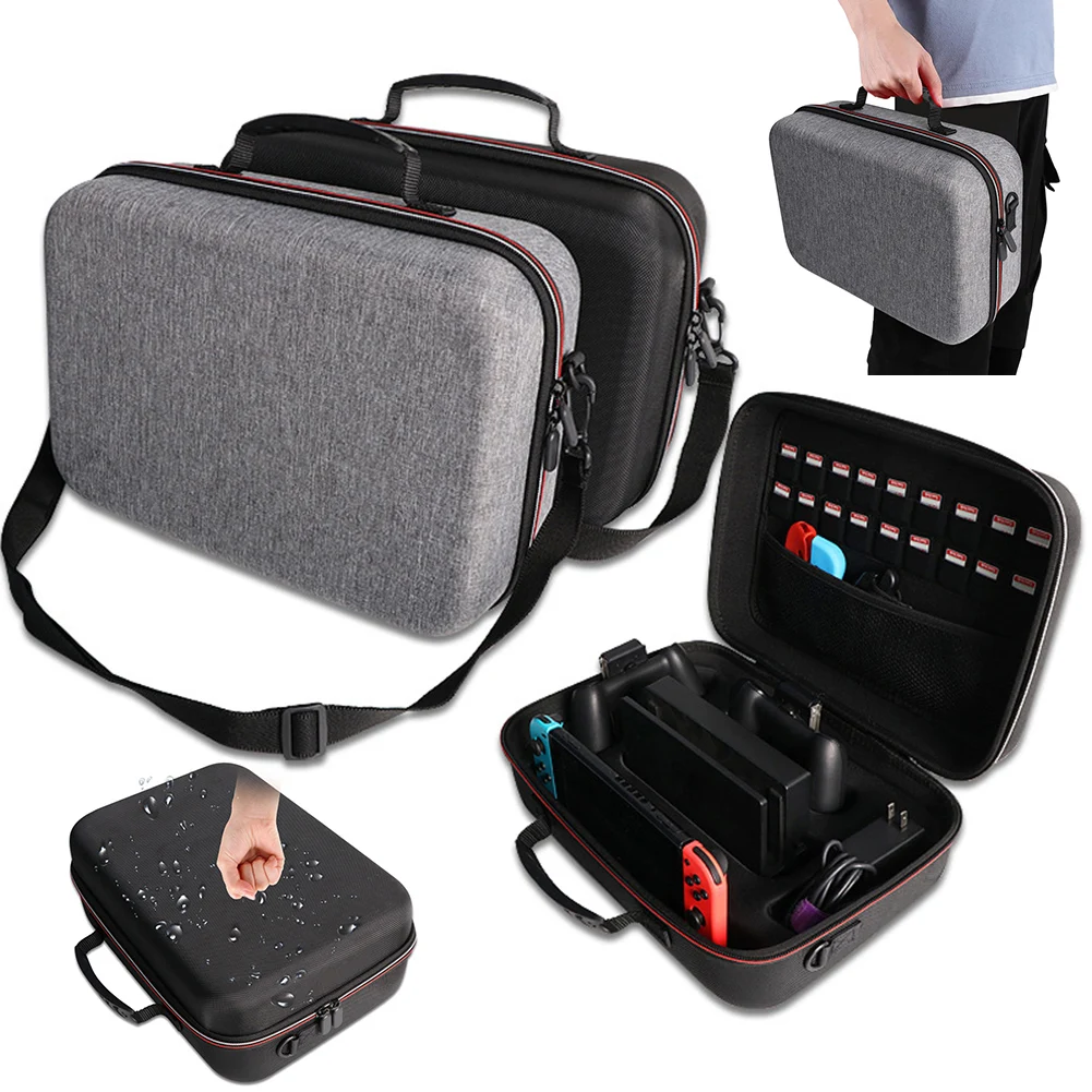 

Carrying Case with Handle and Shoulder Strap Protective Case Waterproof and Shockproof Travel Case for Switch 2 Accessories
