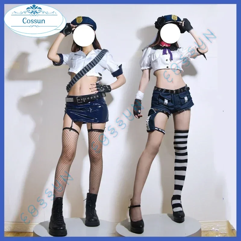 

COSSUN Stocking Panty Anarchy Cow Girl Cosplay Costume Anime Panty & Stocking with Garterbelt Cosplay Party Suit Halloween Unifo