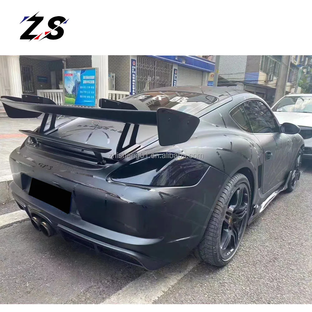 ZS Factory Wholesale Half Carbon Fiber Rear Bumper for Porsche 987.1 987.2 Rear Bumper Body Kits