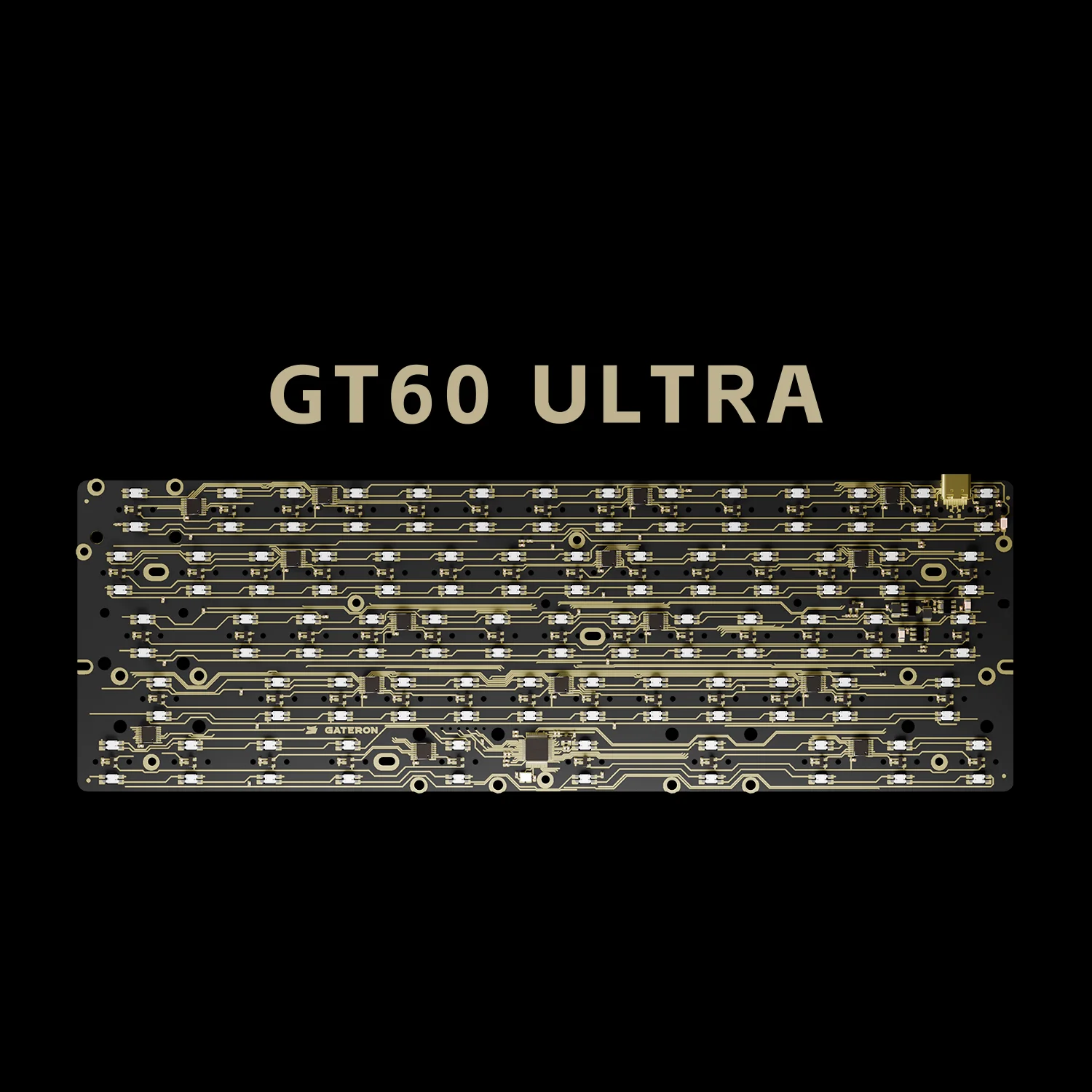 

Магнитная печатная плата для клавиатуры GT60 Ultra 60% с 61 клавишей, двойной LED-подсветкой, раскладкой 60%, для самостоятельной сборки и кастомизации