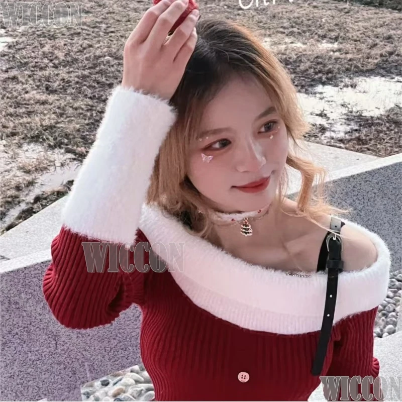 2026 عيد الميلاد فستان أحمر أنيمي لعبة تأثيري حلي حمالة تنورة قصيرة مثير ملابس امرأة ساخنة كوس دعوى هدايا حفلة الهالوين #5