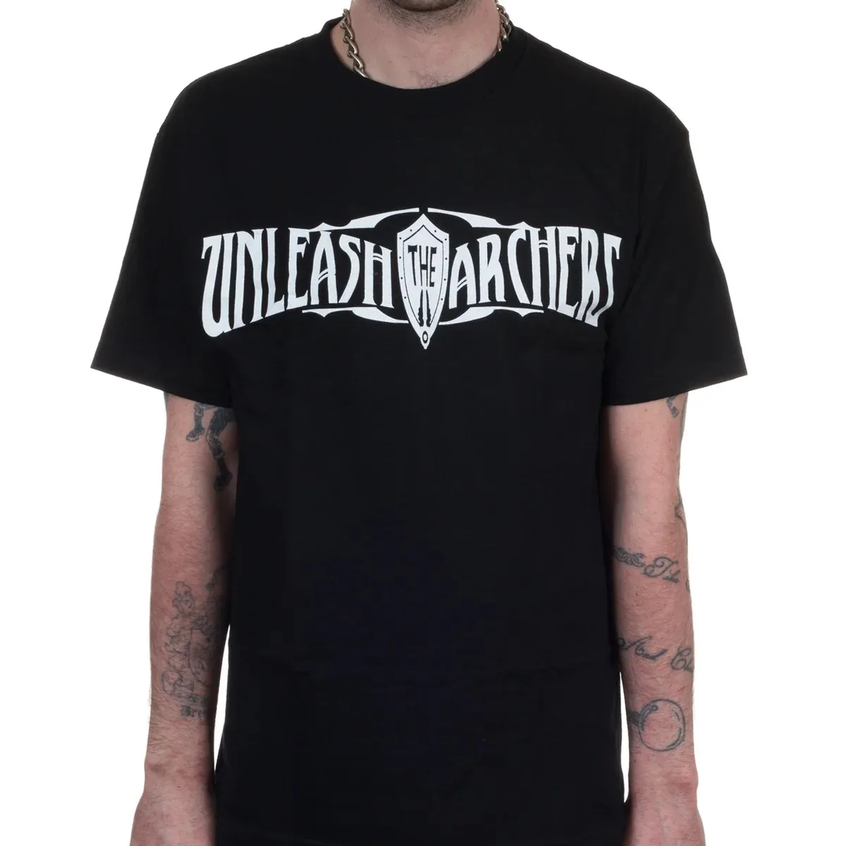 Unleash The Archers Space Wanderer Graphic T Shirt, Vintage Monochrome Fantasy Travel Art Print