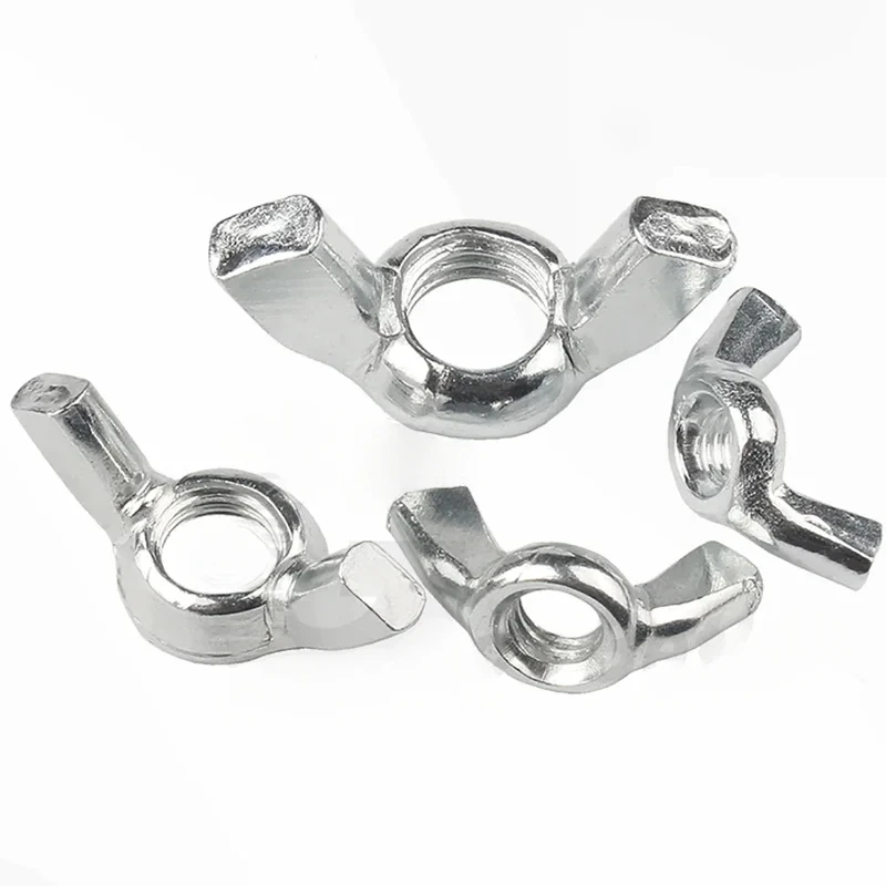 

Wing Nuts BSW 1/2 1/4 3/8 3/16 5/16 Inch Galvanized Steel Butterfly WingNuts Hand Tighten Locking Nut 1/2/5/10/20 Pcs
