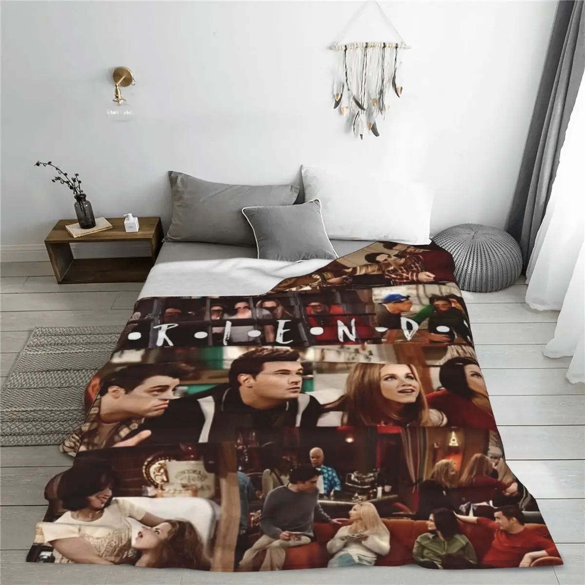 Friends The TV Series Blanket Flannel American tv Show Rachel Ultra-Soft Throw Blanket for Car Sofa Couch Bed Rug