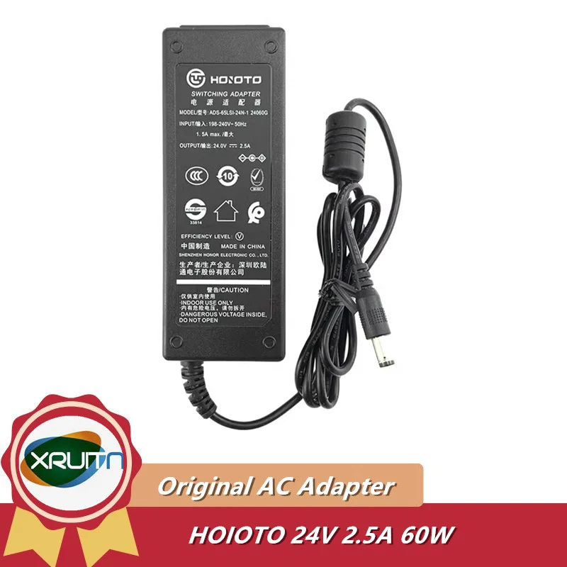 Genuine Hoioto 60W Switching Adapter 24V 2.5A For Hikvision Power Supply ADS-65LSI-24N-1 24060G ADS-110DL-19-1 ADS-65LSI-19-1