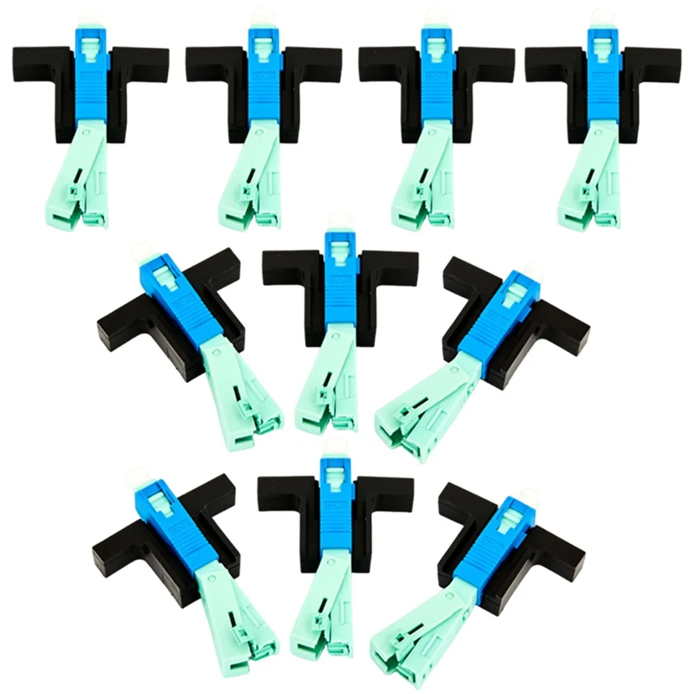 

10Pcs Embedded SC UPC Fiber Optic Quick Connector Reusable Professional FTTH Tool Cold Connector Easy To Install