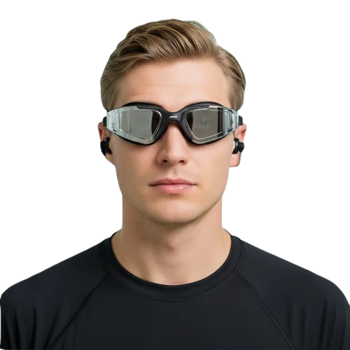 Imagen 1 del producto Gafas de natación graduadas para miopía, gafas para niñas, juego de natación antiniebla impermeable de acetato