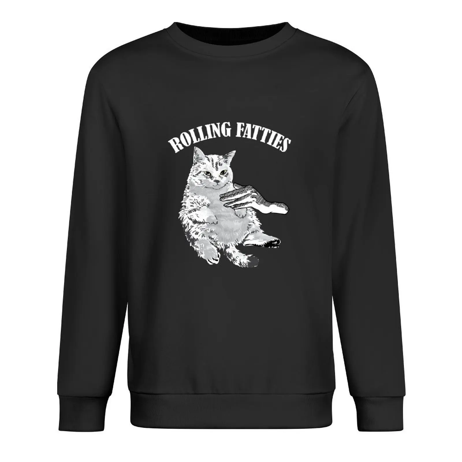 

Rolling Fatties Cat Kitty Animal Pet Lovers Pullover blouse men's autumn clothes clothes for men new in sweatshirts