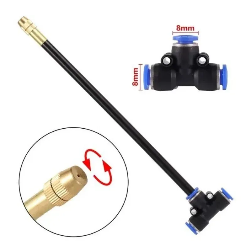 5-20M Universal Automatic Irrigation Sprinkler Kit Rotating Copper Nozzle Garden Balcony Atomization Sprinkler Watering Kits