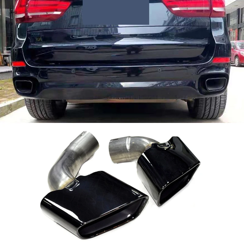 Best Selling Exquisite Workmanship Black Exhaust Tip Dual For BMW X5M X6M 28i 35i F15 2014-2018