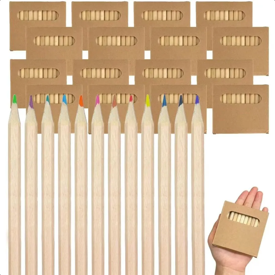 

600Pcs Mini Colored Pencils Bulk PreSharpened Short Art Pencils for Classroom Party Favors Wedding Goodie Bags 12 Assorted Colo
