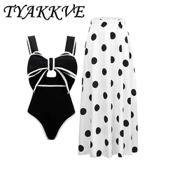 TYAKKVE-bañador de una pieza para mujer, traje de baño de flores en 3D, Monokini de lujo, conjunto de Bikini, vestidos de playa, 2024