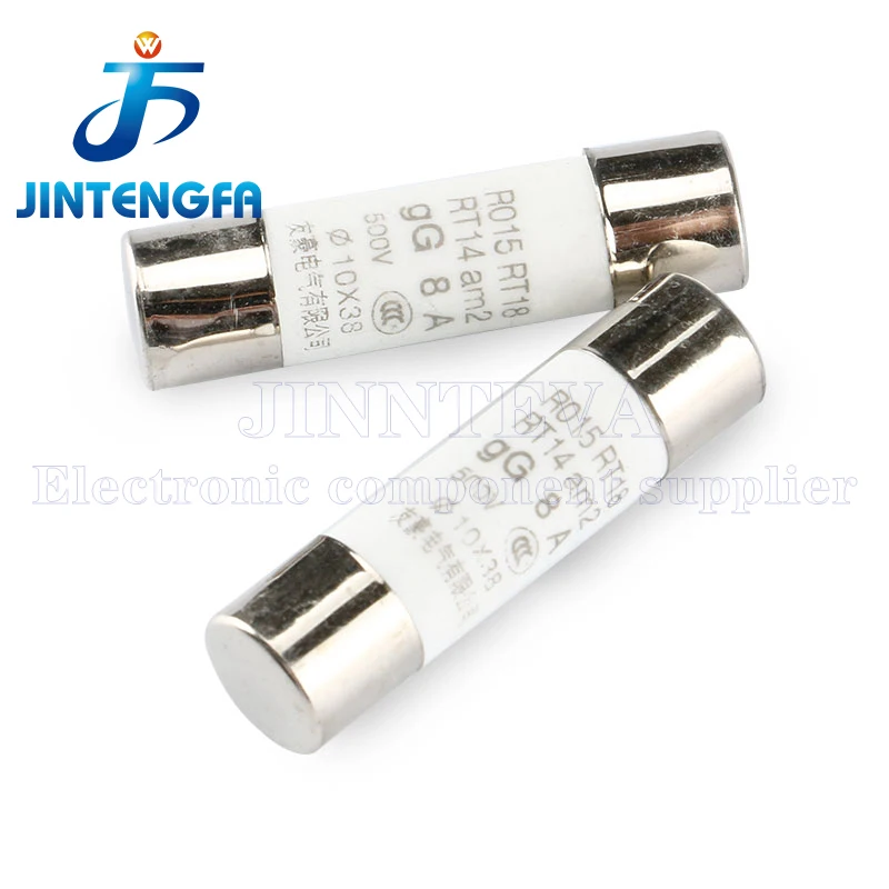 5PCS 10*38mm Ceramic Fuse 0.5A 1A 2A 3A 4A 5A 6A 8A 10A 16A 20A 25A 32A 40A 500V 500mA RO15 R015 RT18 RT14 Am2 380V 10×38