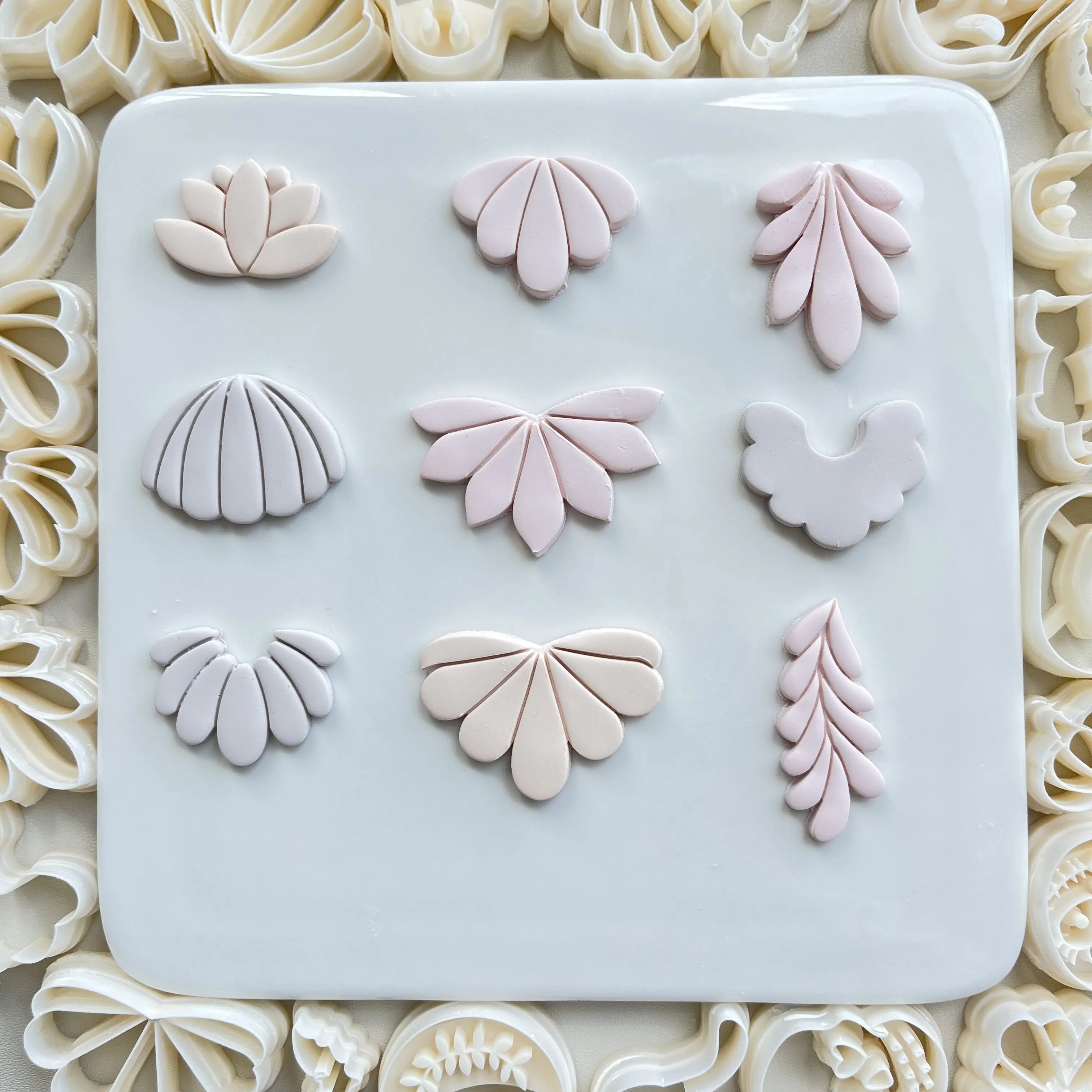 Pflanzen Inspiration Serie Blume & Blattförmige Ton Schneiden Formen Für DIY Ohrringe Abzeichen Schmuck Dekoration Machen Ton Form Werkzeuge – Detail 4